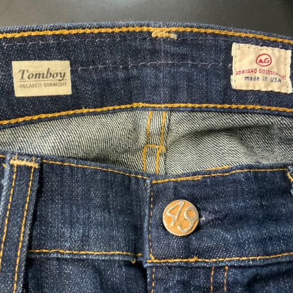 AG Jeans Stilt Roll Up Blue Denim Women's Casual Cuffed Ankle Pants - Picture 10 of 10